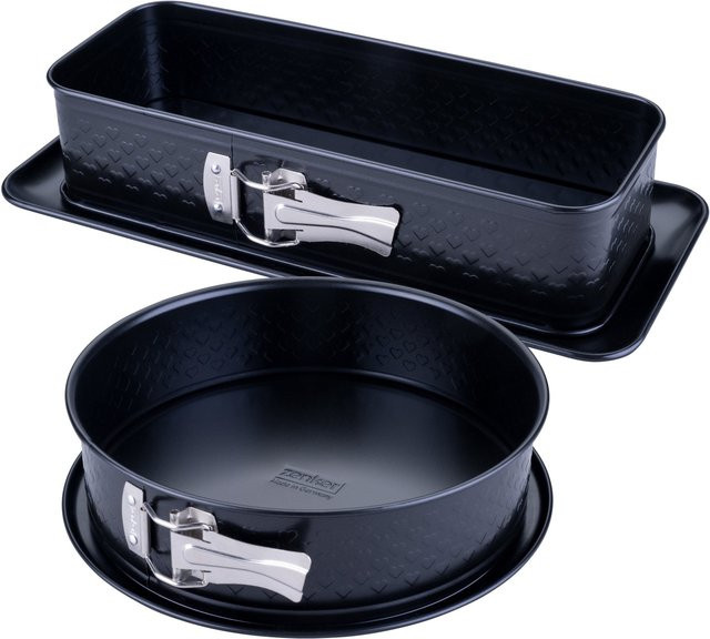 Zenker Backformen-Set Beloved+ 2-teilig, Springform Schwarz, Antihaftbeschichtet, Durchmesser: 24 cm - Bild 1