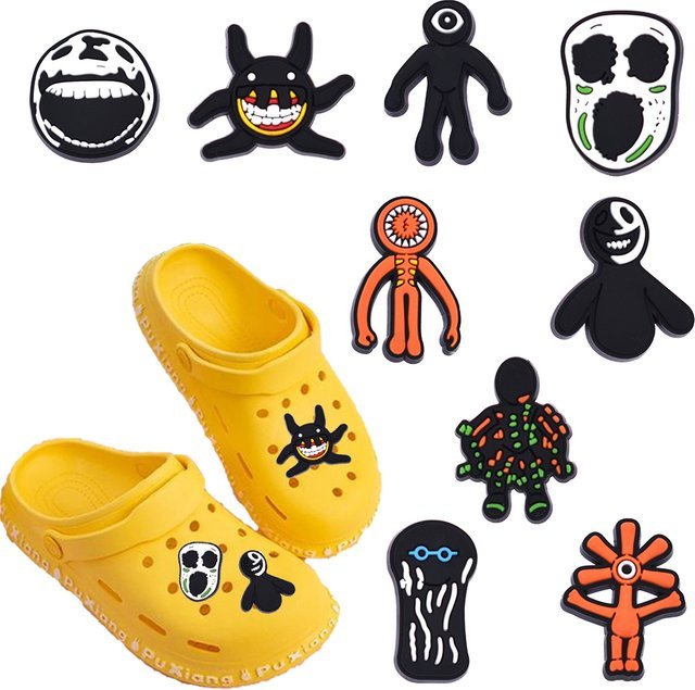 Potdemiel Armbänder, 9-teiliges Set, Cartoon-Horror-Spielcharaktere, PVC - Bild 1