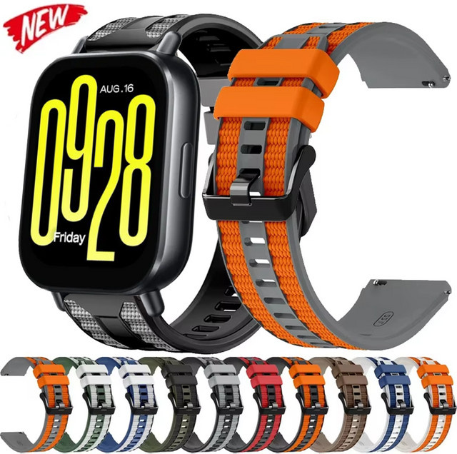 Xiaomi Uhrenarmband Silikon, Zweifarbig, 22 mm - Bild 1