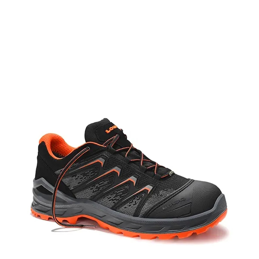 Elten Sicherheitshalbschuh Larrox Work GTX in Schwarz und Orange, Größe 43, S3 Schutzklasse - Bild 2