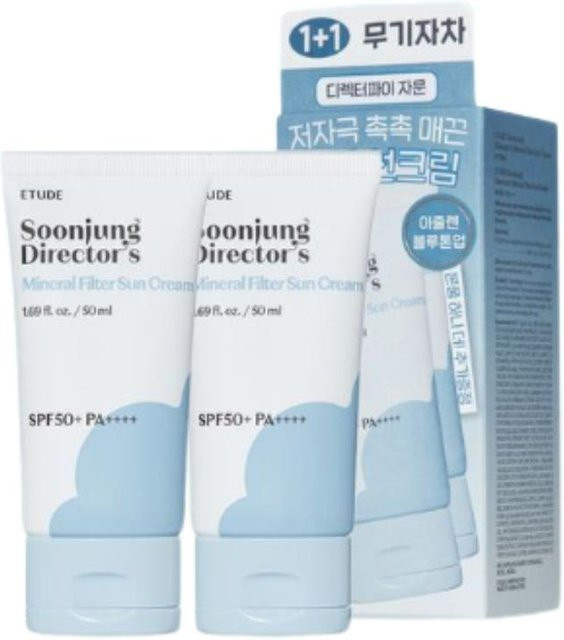 ETUDE HOUSE SoonJung Director’s Mineralischer Sonnenschutz SPF50+, 2x 50 ml, Empfindliche Haut - Bild 1