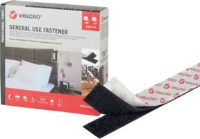 VELCRO Klettband Set aus Hakenband und Flauschband in Schwarz, Breite: 20 mm, Länge: 5 m - Bild 1