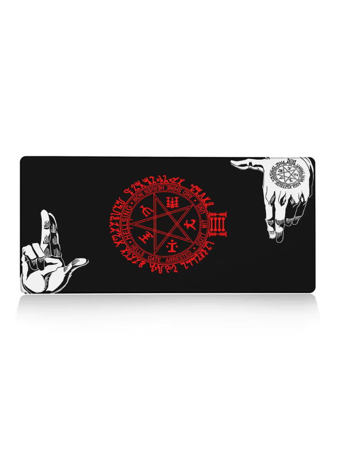 Riccu Gaming Mauspad Hellsing Alucard XXL Anime Schreibtischunterlage Schwarz - Bild 5