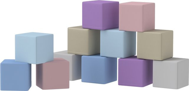 HOMCOM Softbausteine, Schaumstoff, 12-teiliges Set, ab 1 Jahr - Bild 1