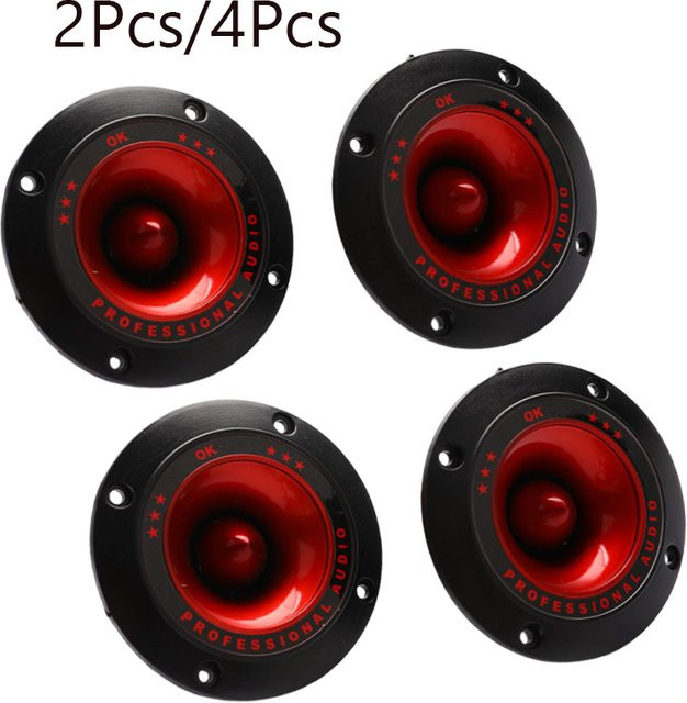 2er oder 4er Set Piezoelektrische Hochtöner 3 Zoll Audio Lautsprecher in Schwarz für PA, DJ, Bühne und Subwoofer - Bild 1