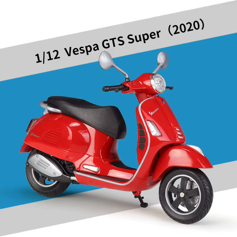 WELLY Vespa GTS Super 2020, Druckguss-Motorradmodell, 1:12 - Bild 3