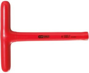 KS Tools T-Griff-Steckschlüssel mit Schutzisolierung, Farbe: Rot, 5 mm - Bild 1