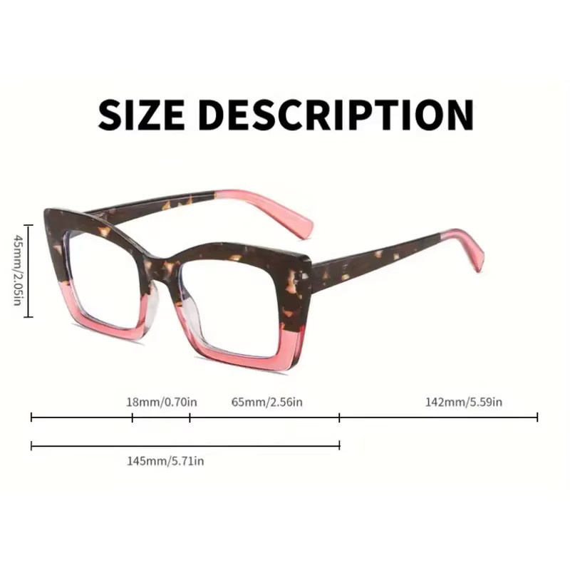 Hindfield Lesebrille, 4-teiliges Set, Vollrand, Square, Kunststoff, Schildpatt-Rahmen - Bild 2