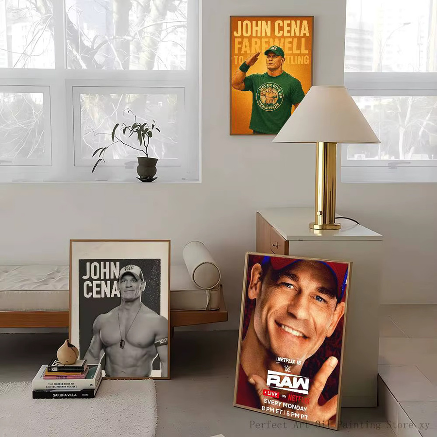 Wasserfester Wrestler J-John C-Cena Poster Aufkleber in Mehrfarbig für deine Wanddekoration - Bild 4