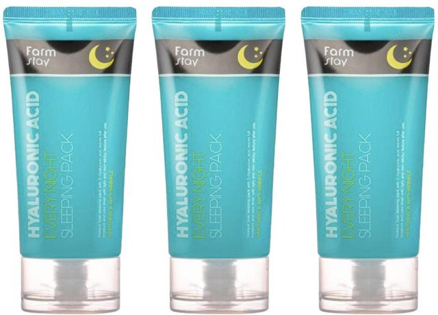 FARM STAY Schlafpackung mit Hyaluronsäure, 120 ml, Gesicht - Bild 1