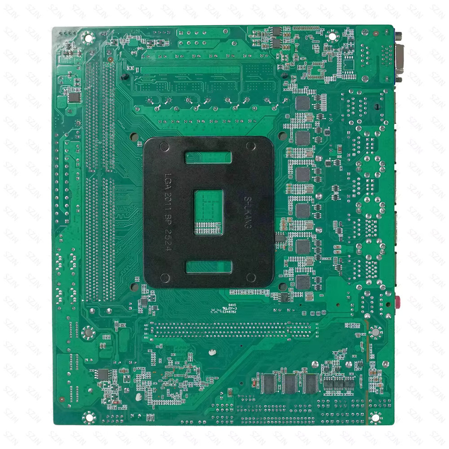 SZJN C612 Motherboard für AIO NAS Router und Server mit 6x 2,5 GbE I226, 10x SATA, 2x M.2 NVMe Unterstützung, RAID und ECC RAM Support in Grün - Bild 4