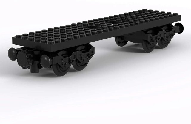 Stemedu MOC Baustein-Set Fahrzeug Radwagen in Schwarz aus Kunststoff für kreatives DIY-Spielzeug - Bild 1