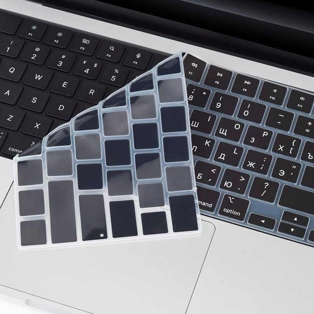 Transparente Tastaturabdeckung für Apple MacBook Pro und MacBook Air (M1/M2/M3/M4 Chip), Layout UK/US, passend für 13,6/14/15/16 Zoll - Bild 1