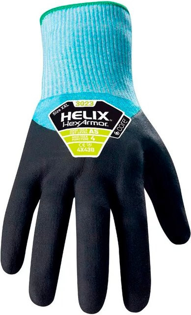 HexArmor Helix 3023 6068308 Schnittschutzhandschuhe mit Nitrilbeschichtung, Größe M, Mehrfarbig, EN 388:2016 - Bild 1