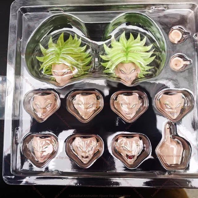 DKO Studio Dragon Ball Out of Control Warrior Broly Head Carving Zubehör, Gelb, Grün, 1/12, ab 14 Jahre - Bild 1