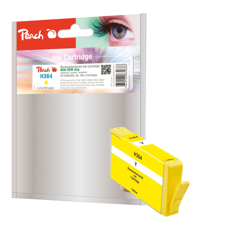 Peach Gelbe Tintenpatrone PI300-548 für Inkjet-Drucker - Bild 1