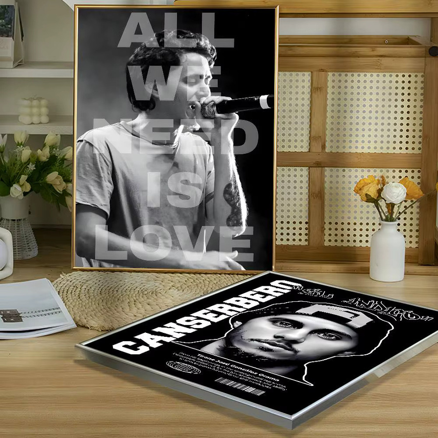 Wasserfester Wandaufkleber C-Canserbero Rapper Poster für Wohnzimmer und Schlafzimmer, Mehrfarbig - Bild 5