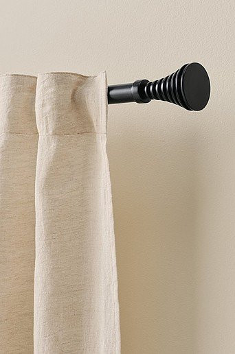 Jotex ELLIE Tunnelzug aus Metall in Schwarz oder Beige, Länge: 120-210 cm - Bild 1