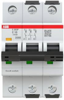 ABB S303P-C10 Leitungsschutzschalter 10A 415V 2CDS383001R0104 - Bild 1