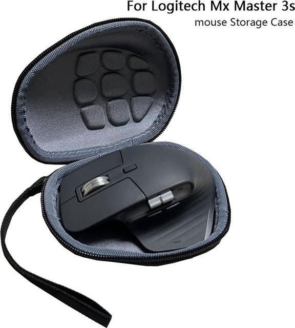Schutzhülle für Logitech MX Master 3S Advanced Wireless Mouse, Hard Case Aufbewahrungstasche in Schwarz - Bild 1