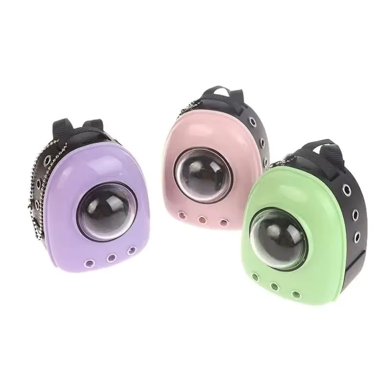 JPXB Mini Haustier Katze Rucksack und Puppenhaus Zubehör für Labubu Outfits im Maßstab 1:12, Grün und Bunt/Mehrfarbig - Bild 3