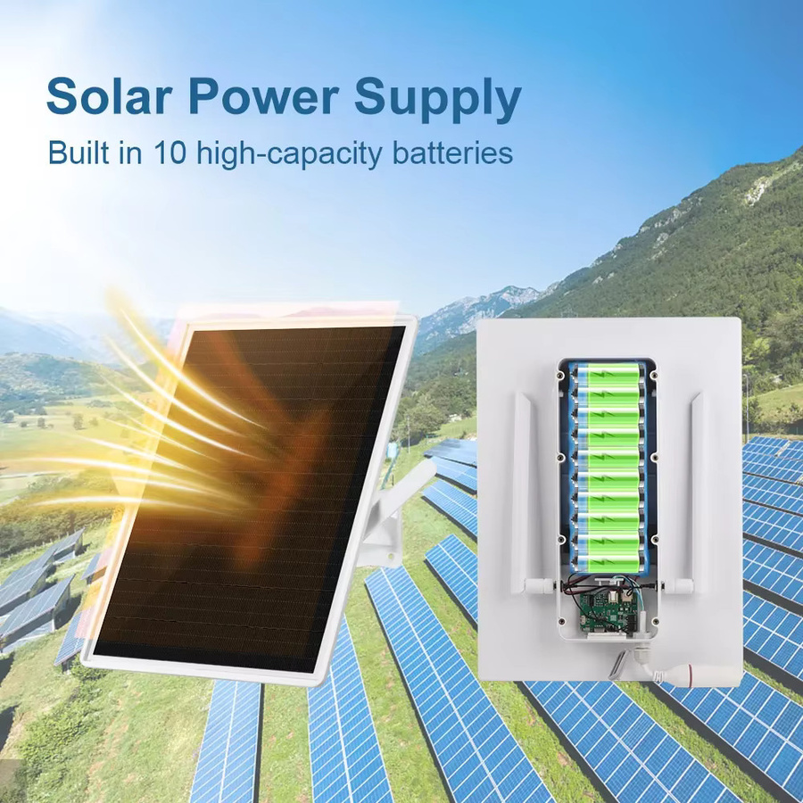 LS VISION Solar-WLAN-Repeater für den Außenbereich, wetterfester 2,4 GHz Wi-Fi Range Extender mit 20.000 mAh Akku in Weiß - Bild 3
