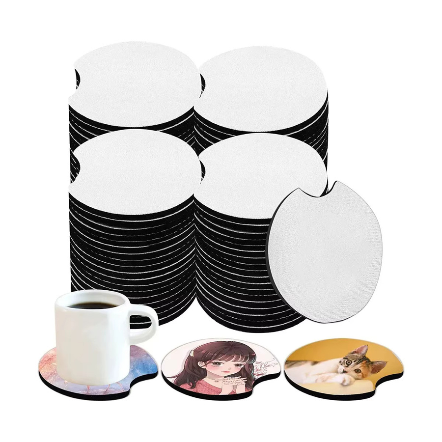 Set aus 10 weißen Sublimations-Untersetzern für DIY-Projekte und personalisierte Geschenke - Bild 3