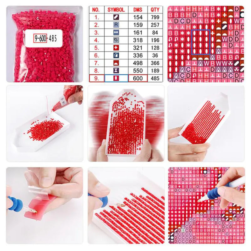 FIYO Diamond Painting Set Motiv Kaffee und Katze als DIY Diamantmalerei Mozaik Kunst für die Dekoration B/H: 30 x 20 cm - Bild 1