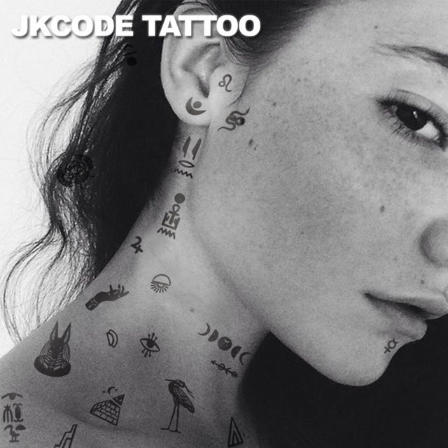 JKCODE TATTOO Kräuter-Tattoo-Aufkleber für Finger, Unisex - Bild 1