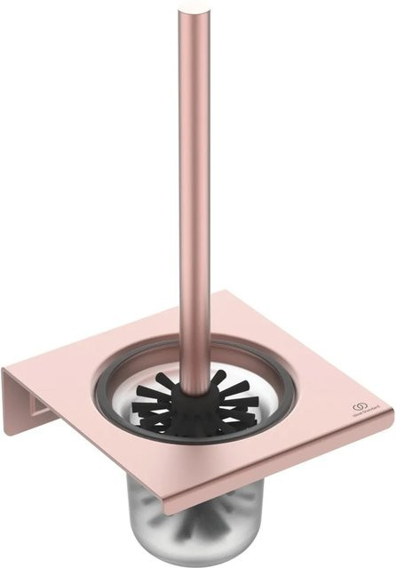 Ideal Standard WC-Bürstengarnitur zur Wandmontage in Pink mit Aluminium-Elementen - Bild 1