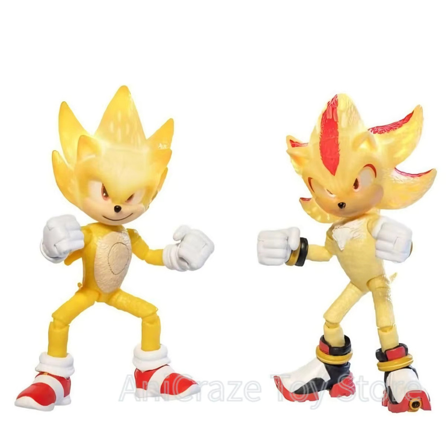 Bandai Sonic The Hedgehog Super Sonic Super Shadow Actionfiguren-Set, mit Licht, bewegliches Modell, ab 3 Jahren - Bild 2