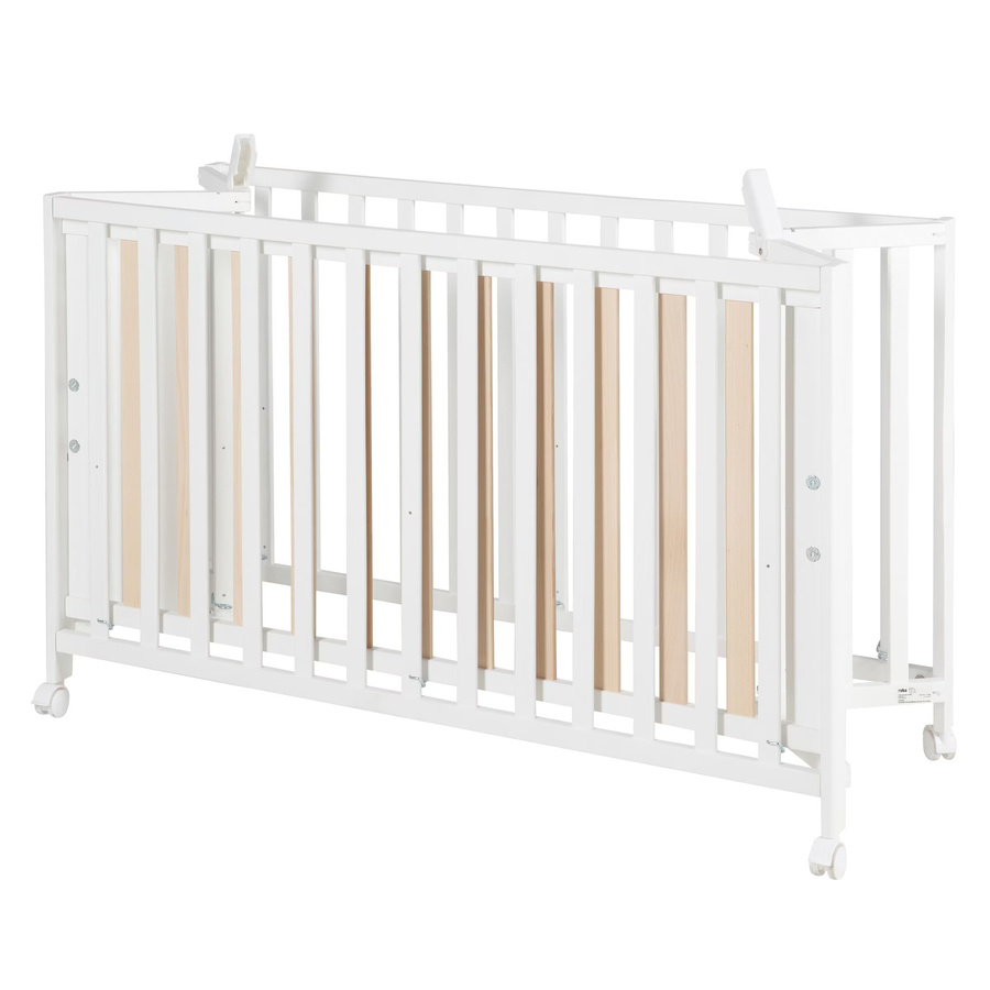 Roba Klappbett für Babys in Weiß, B/T/H: 120 x 60 cm - Bild 1