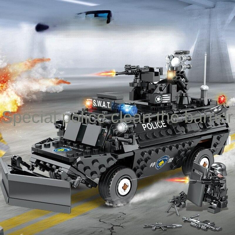 KAZI City Guardian Spezialpolizei Hummer Polizeiauto Bausteine ab 3 Jahren - Bild 2