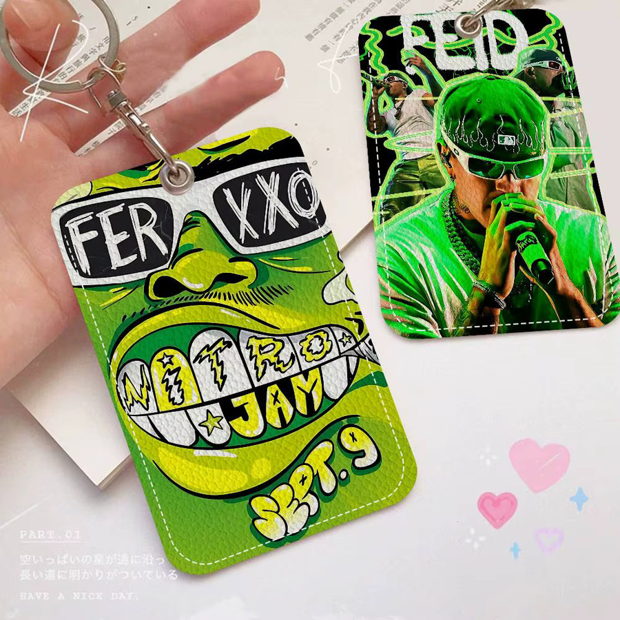 Ferxxo Feid Kreativer Cartoon Kartenhalter aus Kunststoff für Buskarten, Essenskarten und Arbeitskarten - Bild 2