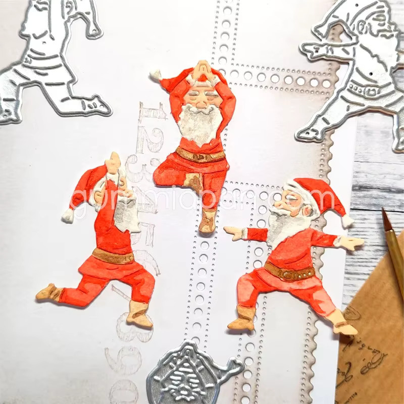 Metall Stanzformen Pilzhäuser Turm als Schablone und Prägevorlage für Scrapbook, Tagebuch und DIY Grußkarten, Mehrfarbig - Bild 1
