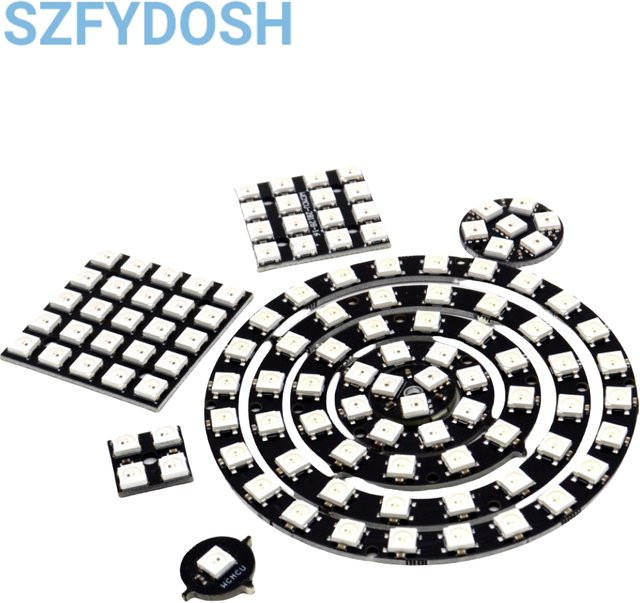 SZFYDOSH WS2812 5050 RGB-LED-Ring mit integrierter Vollfarb-Laterne für intelligente Entwicklung - Bild 1