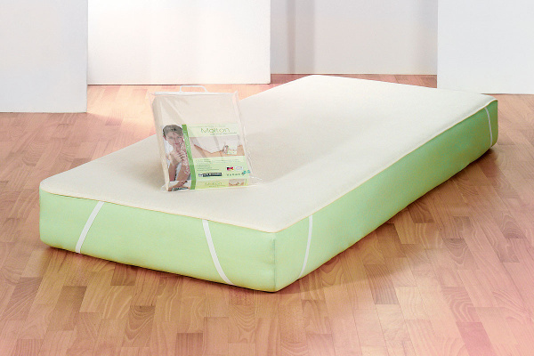 Matratzenauflage Molton aus Baumwolle in Grün, B/T: 160 x 200 cm, allergikerfreundlich und OEKO-TEX Standard 100 zertifiziert