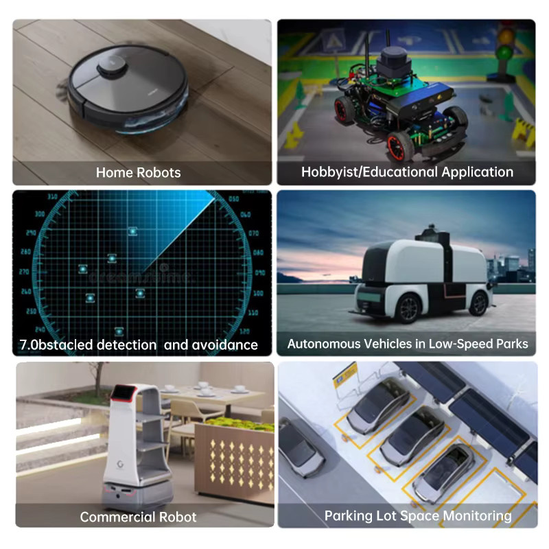 SLAMTEC RPLIDAR C1 LiDAR-Sensor in Schwarz, TOF-Scanmodul mit 12m Reichweite und 360° Scan für Roboter-Kartierung, Navigation und Hindernisvermeidung - Bild 2