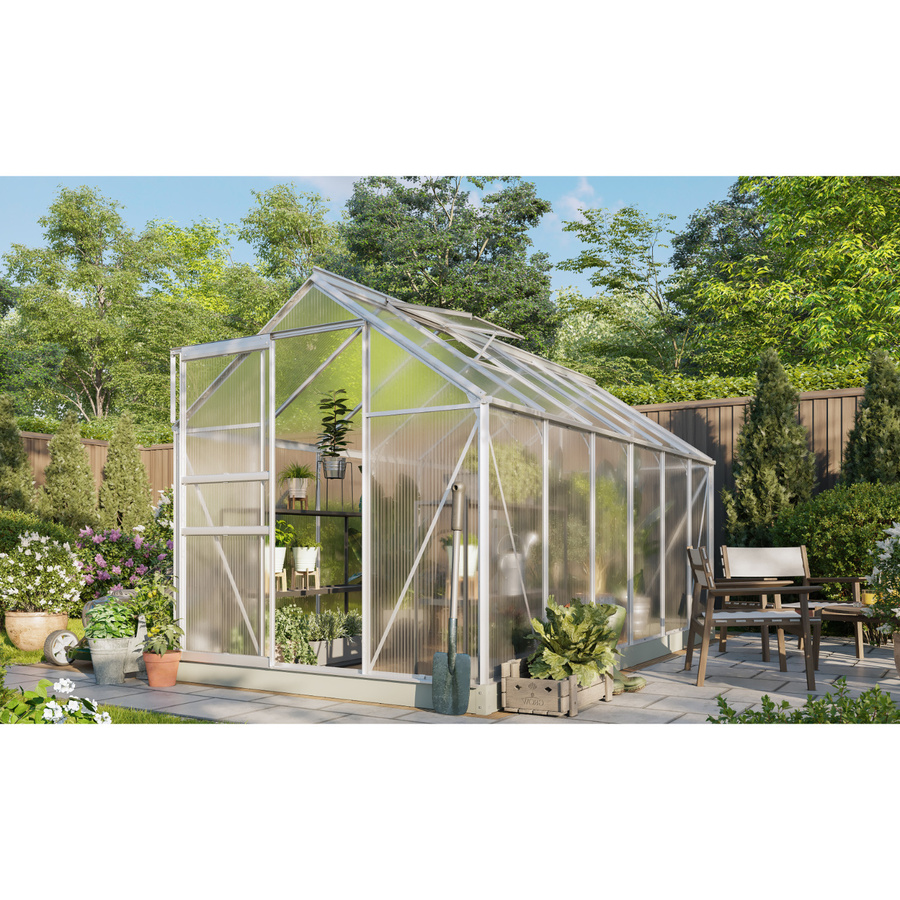 Vitavia Gewächshaus Comet 7500 aus Aluminium mit 7,5 m² Fläche und 4 mm Hohlkammerplatten - Bild 4