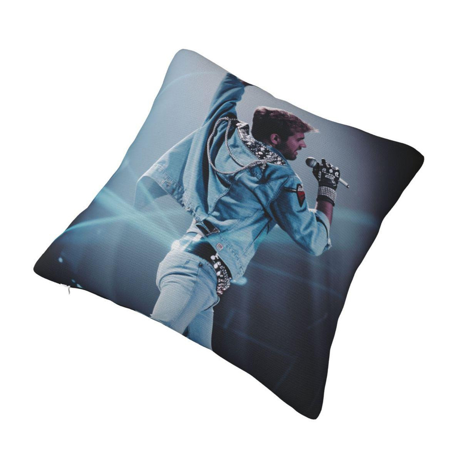 Quadratischer Kissenbezug George Michael Vintage Design von JMG Clothing, Mehrfarbig, B/T/H: 50 x 50 x 50 cm - Bild 2