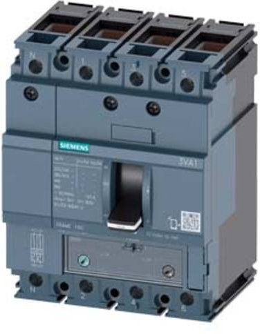 Siemens 3VA1112-6GF46-0AA0 Leistungsschalter in Grau mit einem Einstellbereich von 88 - 125A und einer maximalen Schaltspannung von 690 V/AC - Bild 1