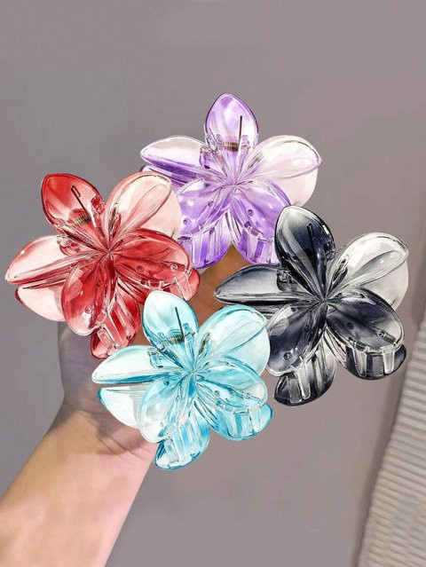 Haarspangen Blumen, Transparent, Damen, Mädchen - Bild 1