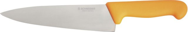 Schneider Kochmesser mit Schutzhülle aus Edelstahl in Gelb, Klingenlänge: 20 cm - Bild 1