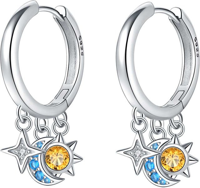 Orstarry Ohrringe, 925 Silber, Kristall, Damen - Bild 1
