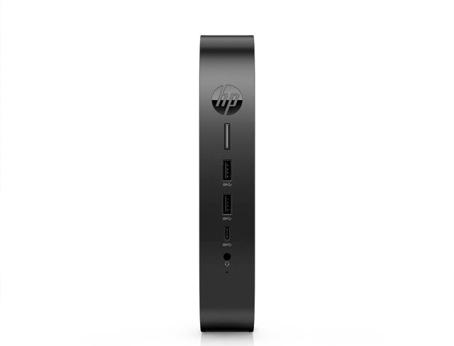 HP Elite t655 Thin Client SFF mit AMD Ryzen Embedded R2314, 4GB RAM, 32GB eMMC, Radeon Graphics, Wi-Fi 6 und Bluetooth 5.2 in Schwarz - Bild 1