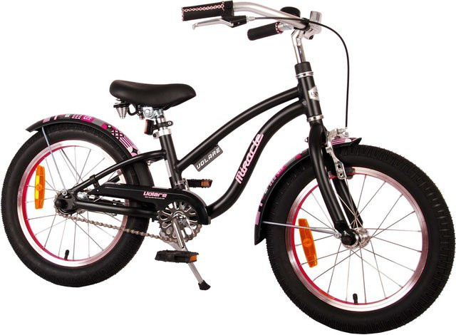 TPFSports Miracle Cruiser Kinderfahrrad, Mädchen, 16 Zoll, Mattschwarz - Bild 1