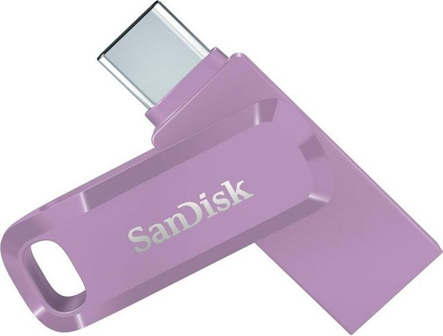 SanDisk Ultra Dual Drive Go USB-Flash-Laufwerk mit 128 GB, USB-C und USB-A, Lavendel - Bild 1