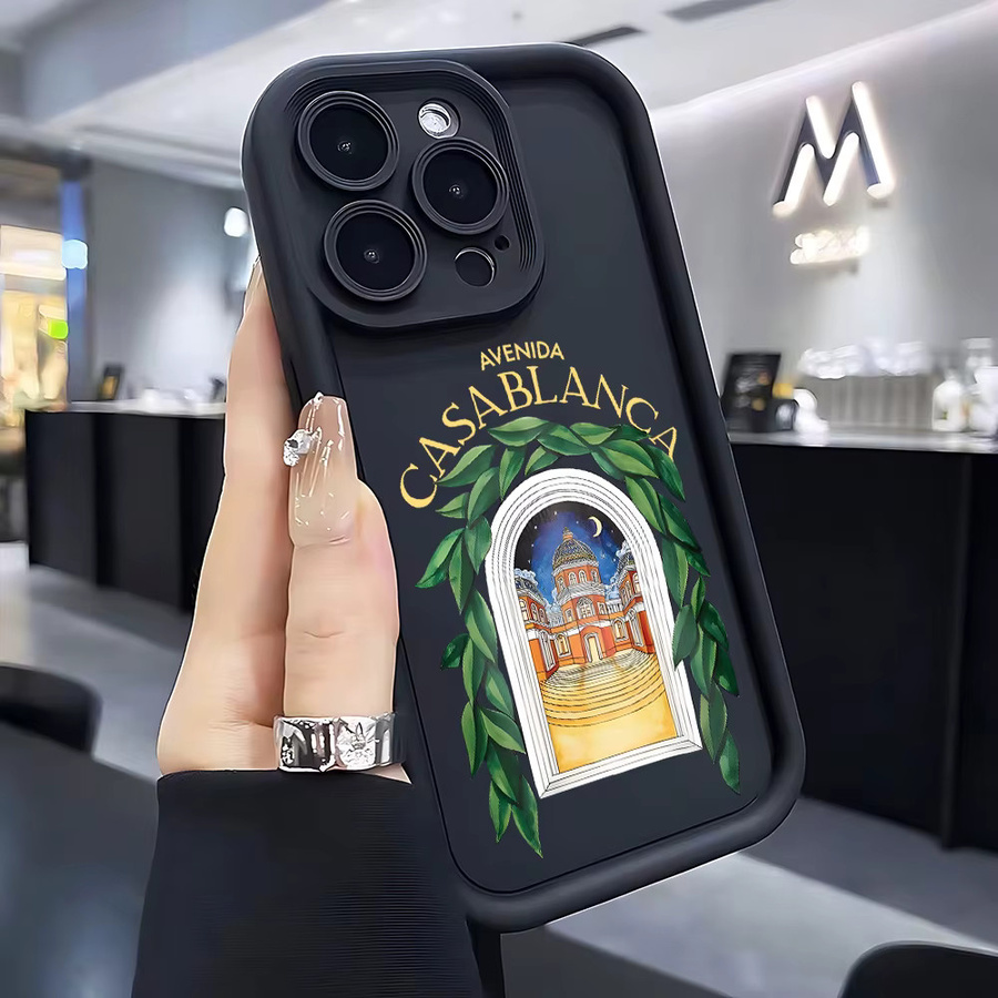 Casablanca Handyhülle für iPhone 17 16 15 14 13 12 11 Pro Max Mini mit weicher TPU-Rückseite in Schwarz - Bild 2