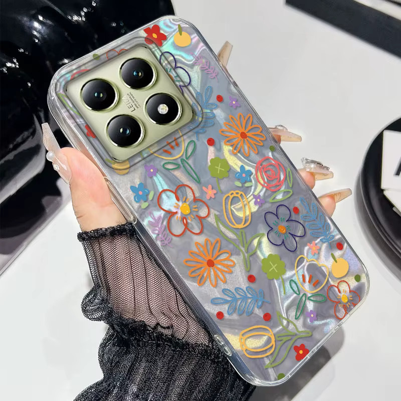 Bunte Blumen und Schmetterlinge Handyhülle für Xiaomi Mi 11 Lite 5G NE, 13T, 14T Pro und 13T Pro in Multicolour - Bild 2