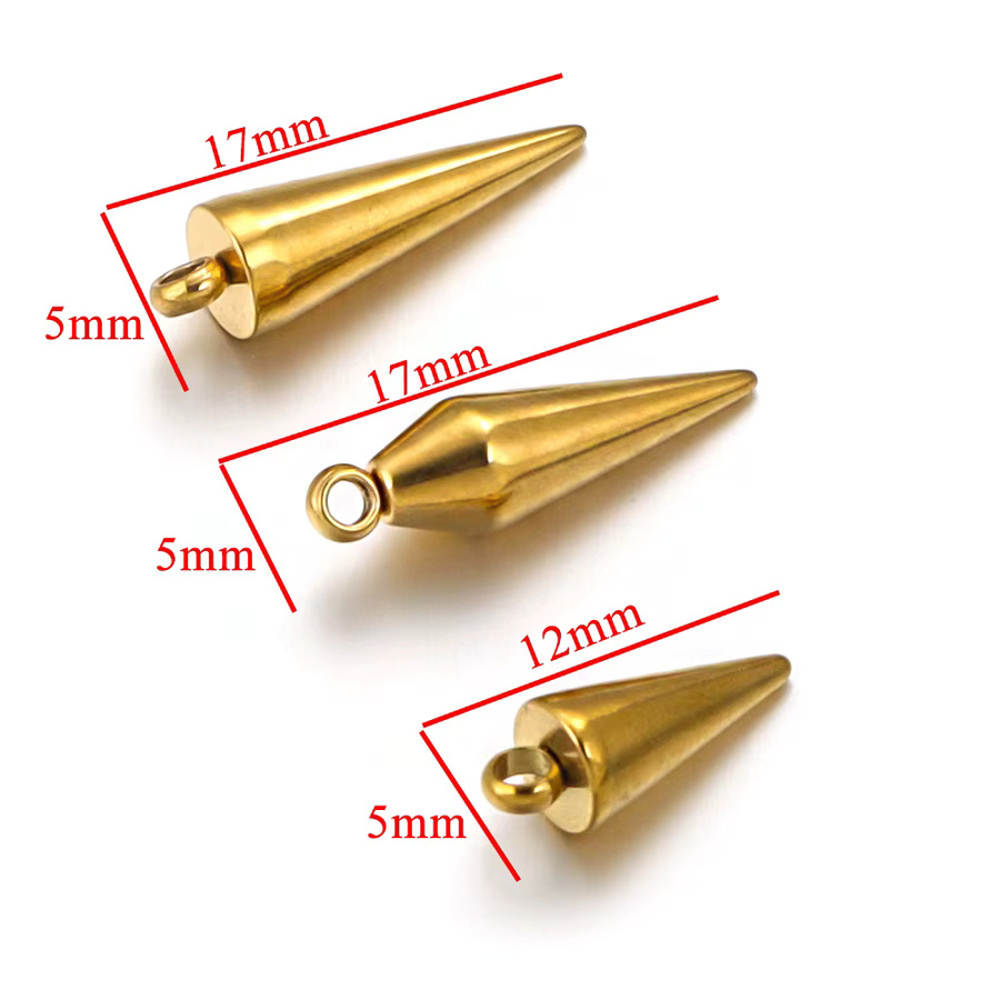 Alisaya Anhänger Kegel Charms, Edelstahl, Unisex - Bild 1